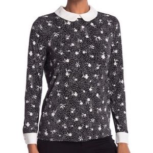 CeCe Peter Pan Collar Top